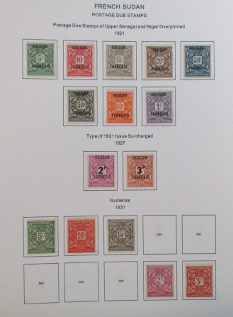 French Sudan on Sets of Album Pages (Est $120-150)