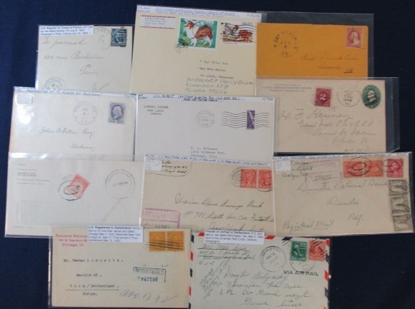 USA Postal History Cover Group #3 (Est $350-450) 