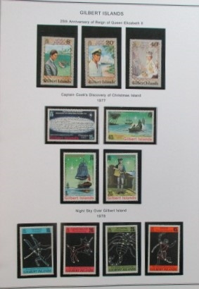 Gilbert & Ellice Islands Collection on Homemade Pages in Binder (Est $90-120)