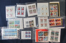 Canada Postage Lot, Matching Plate Blocks in Packages (Face $411)