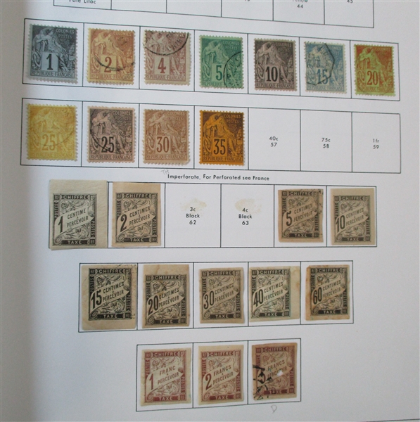 French Colonies Consignment Remainder in Large Box (Est $300-400)