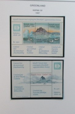 Greenland Collection on Homemade Pages in Binder (Est $175-250)