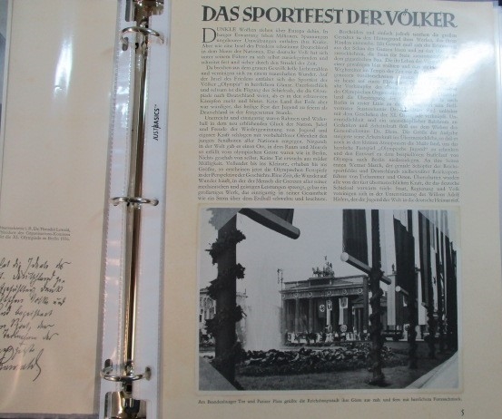 1936 Berlin Olympic Games Presentation in 2 Binders (Est $150-200)   