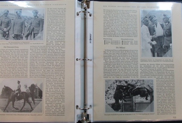 1936 Berlin Olympic Games Presentation in 2 Binders (Est $150-200)   