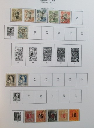 Indo-China Collection on Minkus Pages (Est $90-120)