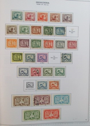 Indo-China Collection on Minkus Pages (Est $90-120)