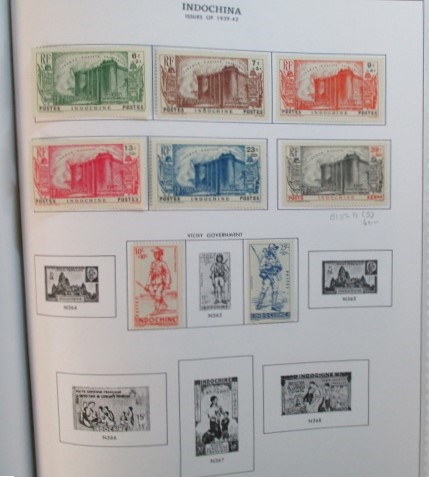 Indo-China Collection on Minkus Pages (Est $90-120)