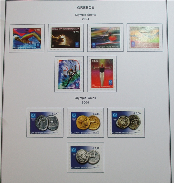 Greece Unused/Used Collection on Homemade Pages to 2007 (Est $400-500)