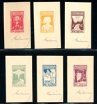 Austria 1919 Essays, Unissued Set of 6, Signed (Est $100-150)