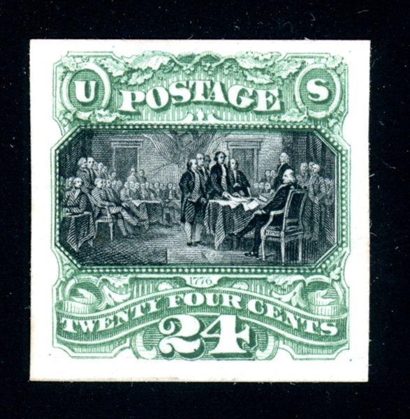 USA Scott 130TC4h 24¢ Atlanta Trial Color Proof on Card (SCV $375)