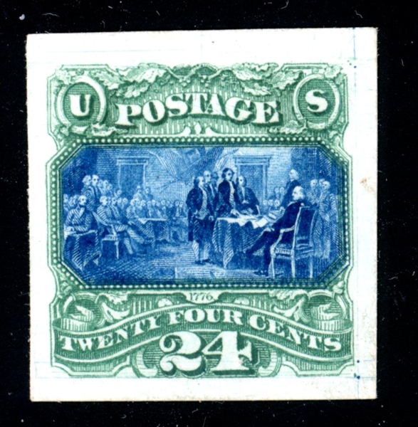 USA Scott 130TC4j 24¢ Atlanta Trial Color Proof on Card (SCV $375)