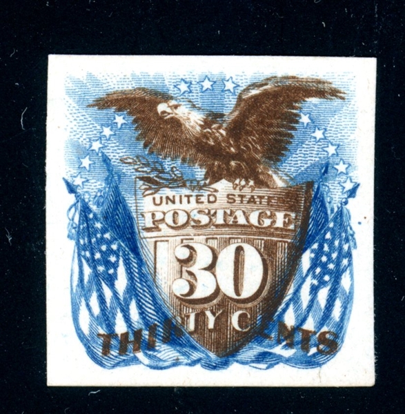 USA Scott 131TC4h 30¢ Atlanta Trial Color Proof on Card (SCV $375)