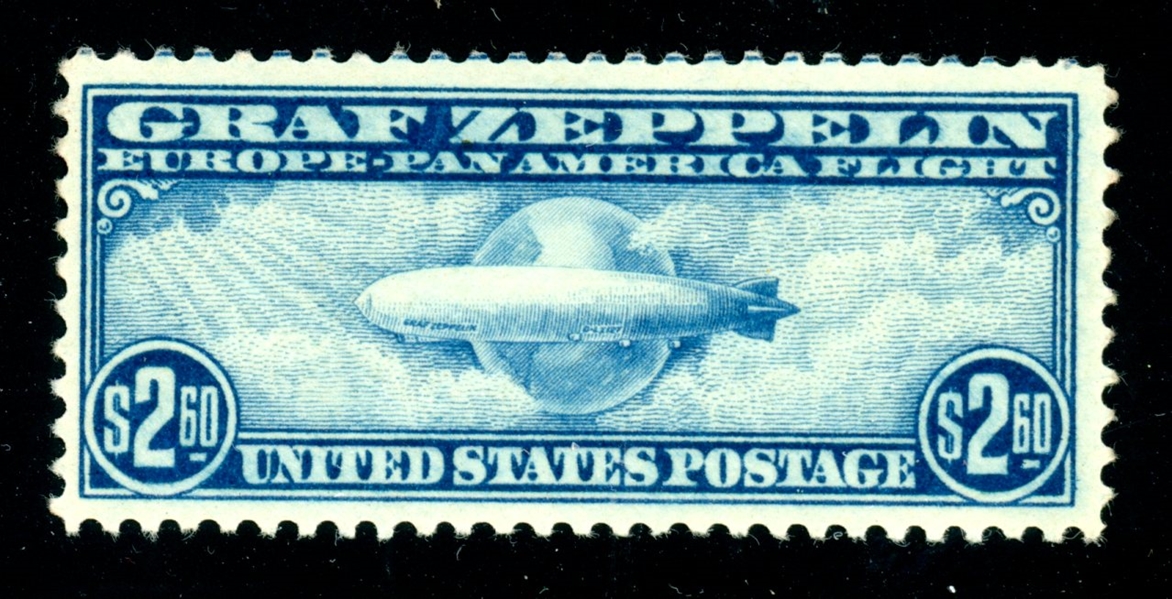 USA Scott C15 MH F-VF, 1930 $2.60 Zeppelin (SCV $525)