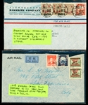 China 1949 Advertising Airmail Covers, 2 Different (Est $80-100)