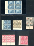 USA Mint Plate Block Group, 1920-30s (SCV $490)