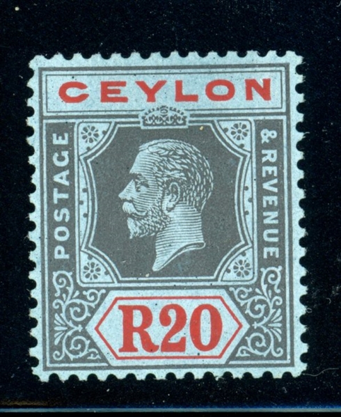 Ceylon Scott 244 MHR VF, 20r Value (SCV $325)