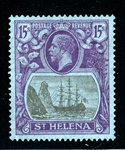 St Helena Scott 94 MLH F-VF, 1922 15sh High Value (SCV $1100)