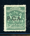 British Central Africa Scott 13 MH Fine, 1891 10sh Overprint (SCV $200)