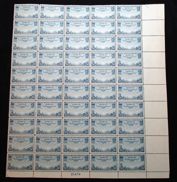 USA Scott C20 MNH Full Sheet, 1935 25¢ Trans-Pacific Issue (Est $40-60)