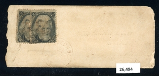 USA Scott 93, 93a Used on Cover, with 2024 Crowe Cert (SCV $1200)