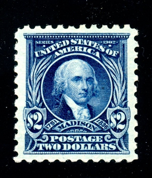 USA Scott 479 MH Grade 85 VF-XF, $2 Perf 10 Madison with 2024 Crowe Cert (SMQ $240)