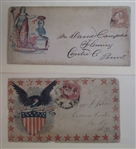 Group of 12 Civil War Covers, Most Patriotic (Est $200-300)