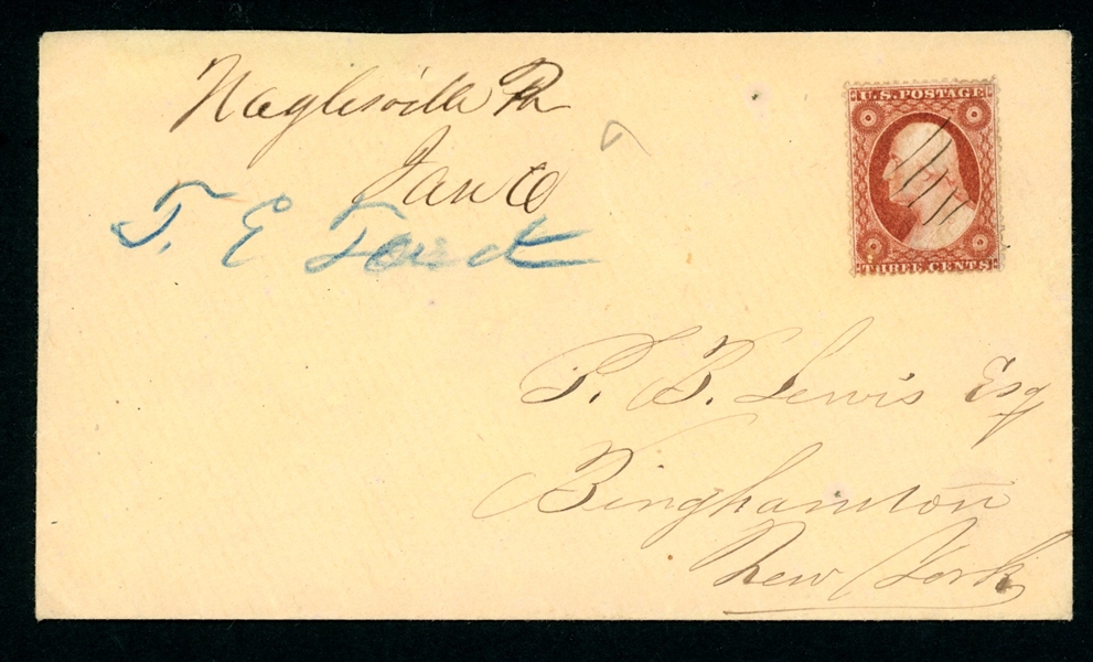 USA Scott 25 on Cover, Naglesville PA (Est $125-150)