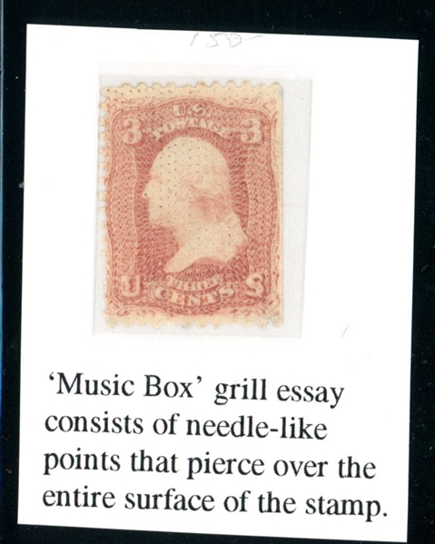 USA Scott 79-E15d Music Box Grill Essay (SCV $75)