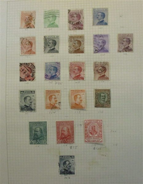 Italy Pre-WW2 Collection and Accumulation (Est $800-1000) 