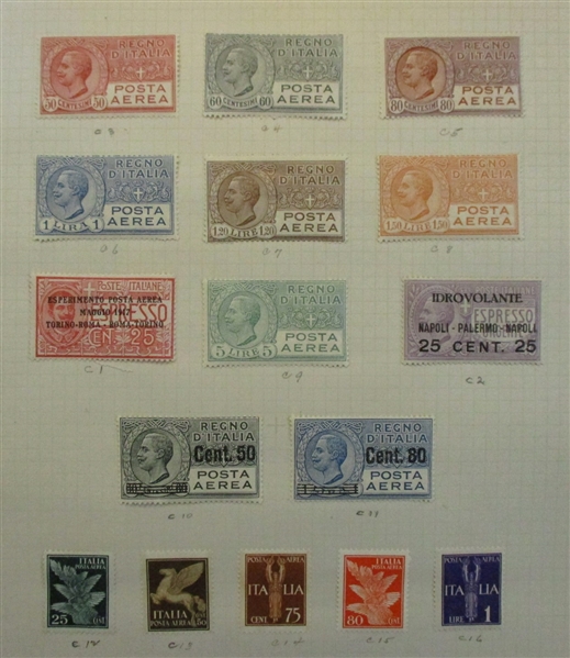 Italy Pre-WW2 Collection and Accumulation (Est $800-1000) 