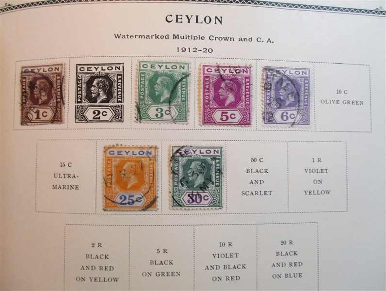 British Asia Collection in 3 Scott Specialty Albums (Est $90-120)