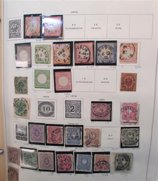 Germany and Areas Collection in Scott Album (Est $600-750)