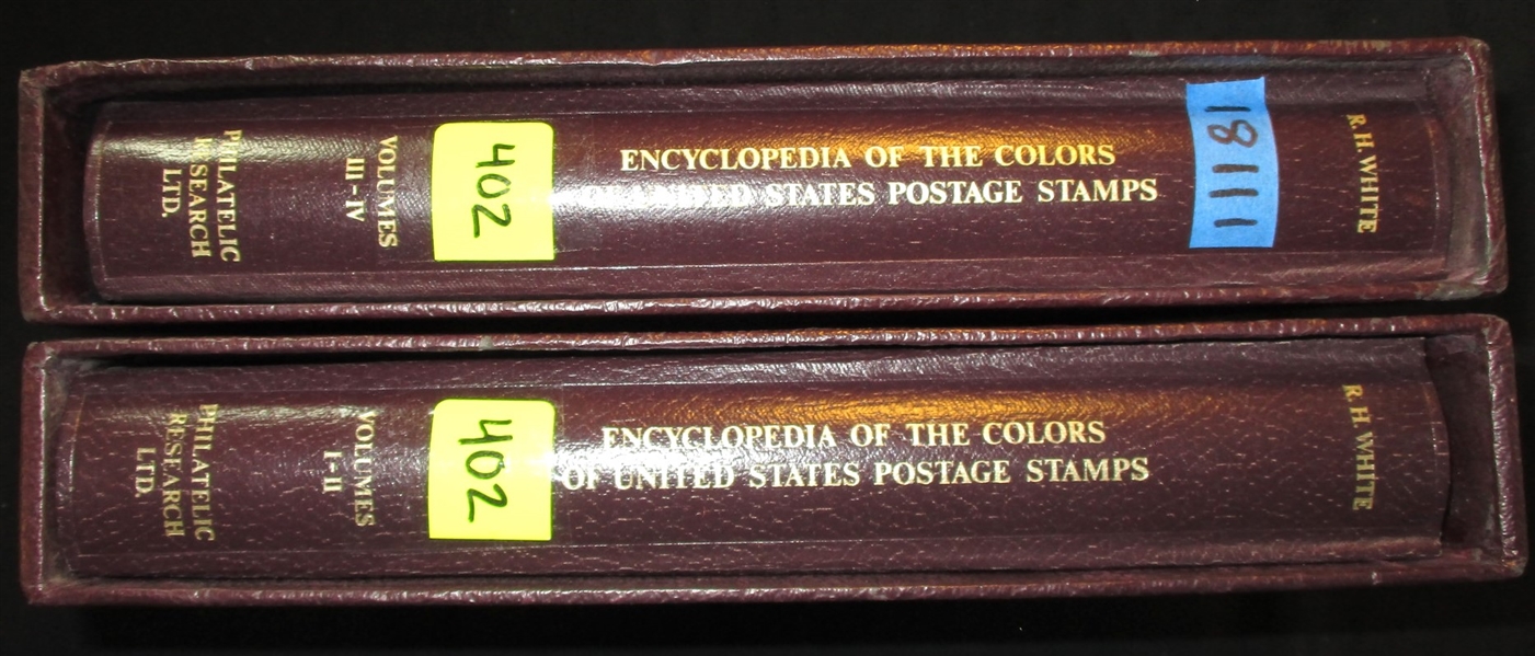 White's Encyclopedia of the Colors of United States Postage Stamps, Volumes I-IV (Est $350-450)