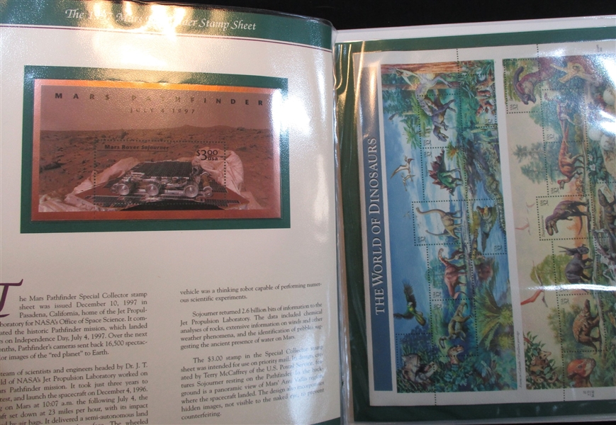 USA Souvenir Sheets on PCS Collection Pages Plus More (Est $100-150)