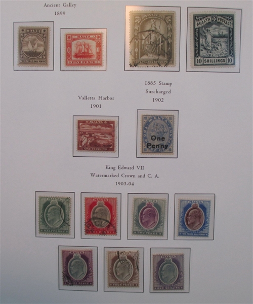 Malta Collection to 1966 in Palo Hingeless Album (Est $600-700)
