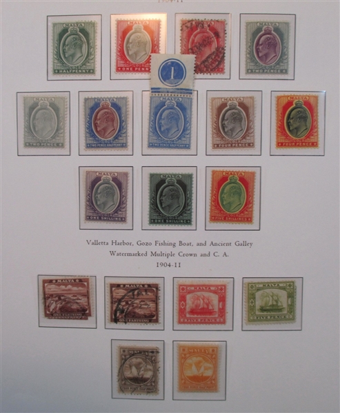 Malta Collection to 1966 in Palo Hingeless Album (Est $600-700)