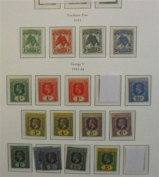 Gilbert and Ellice Islands Collection to 1968 on Palo Hingeless Pages (SCV $459)