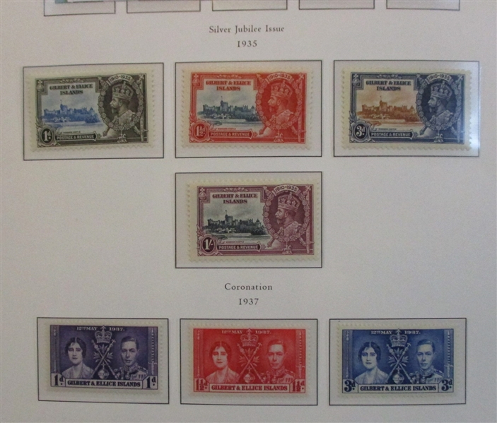 Gilbert and Ellice Islands Collection to 1968 on Palo Hingeless Pages (SCV $459)