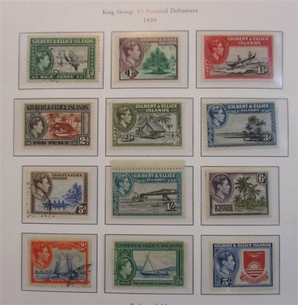 Gilbert and Ellice Islands Collection to 1968 on Palo Hingeless Pages (SCV $459)