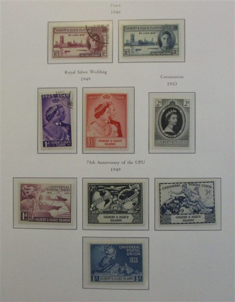 Gilbert and Ellice Islands Collection to 1968 on Palo Hingeless Pages (SCV $459)