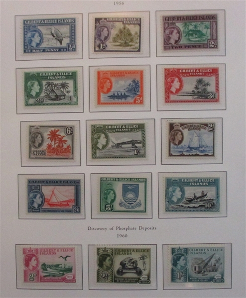 Gilbert and Ellice Islands Collection to 1968 on Palo Hingeless Pages (SCV $459)