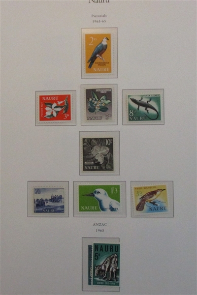 Nauru Collection, 1916-1966 on Palo Hingeless Pages (SCV $559)