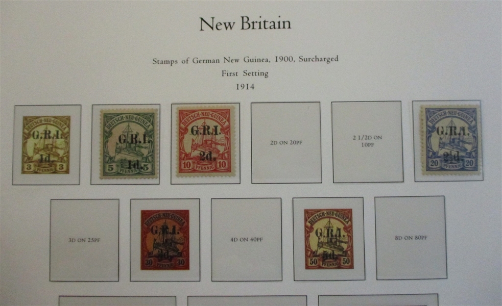 New Britain Small Unused Collection (SCV $570)