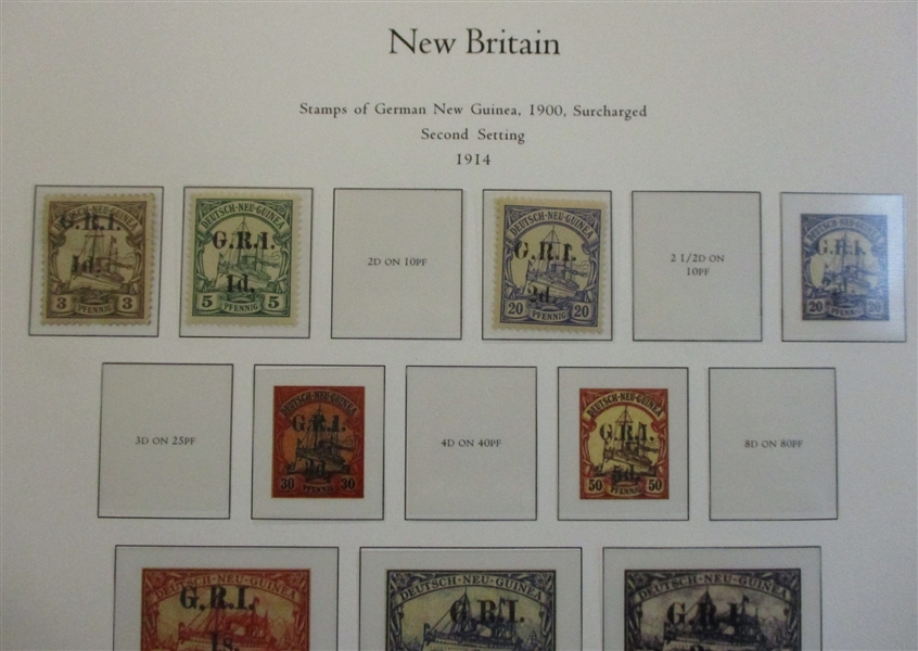 New Britain Small Unused Collection (SCV $570)