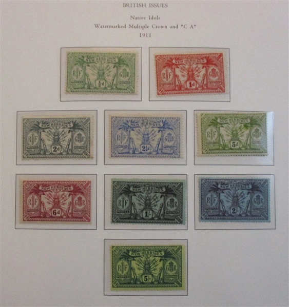New Hebrides (British) Collection on Palo Hingeless Pages (SCV $875)