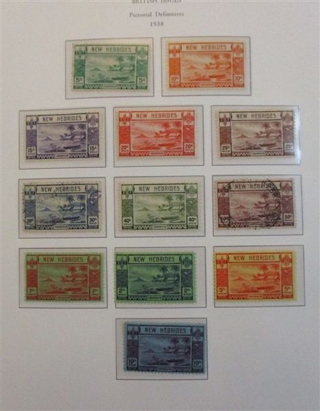 New Hebrides (British) Collection on Palo Hingeless Pages (SCV $875)