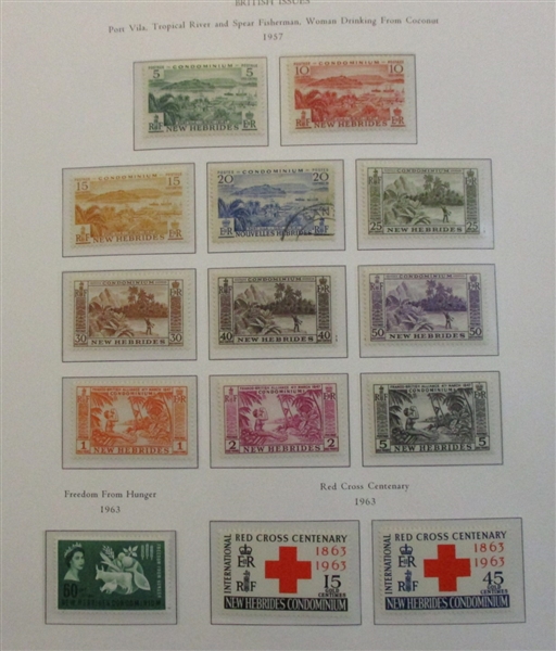 New Hebrides (British) Collection on Palo Hingeless Pages (SCV $875)