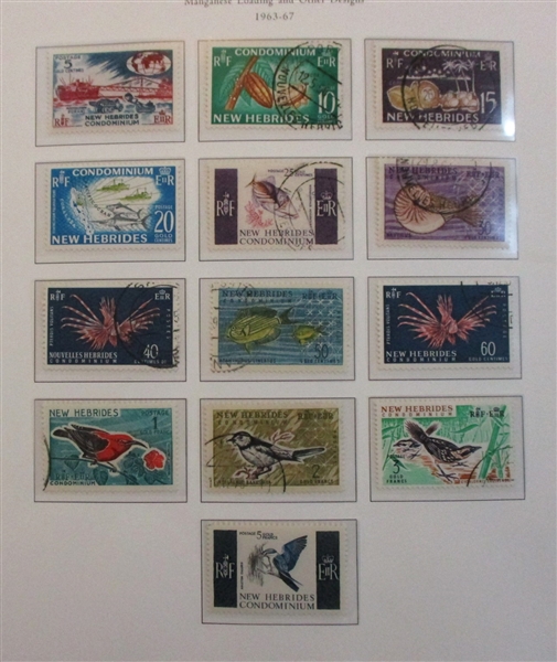 New Hebrides (British) Collection on Palo Hingeless Pages (SCV $875)