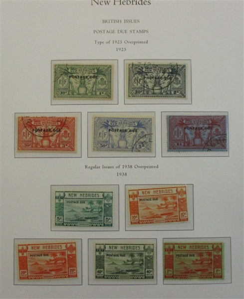 New Hebrides (British) Collection on Palo Hingeless Pages (SCV $875)