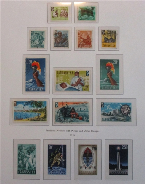 Tanganyika Collection on Palo Hingeless Pages (SCV $921)